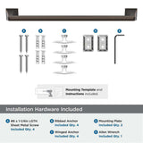 AMEROCK Mulholland Towel Bar in Oil Rubbed Bronze 18" BH36023ORB Installation Hardware