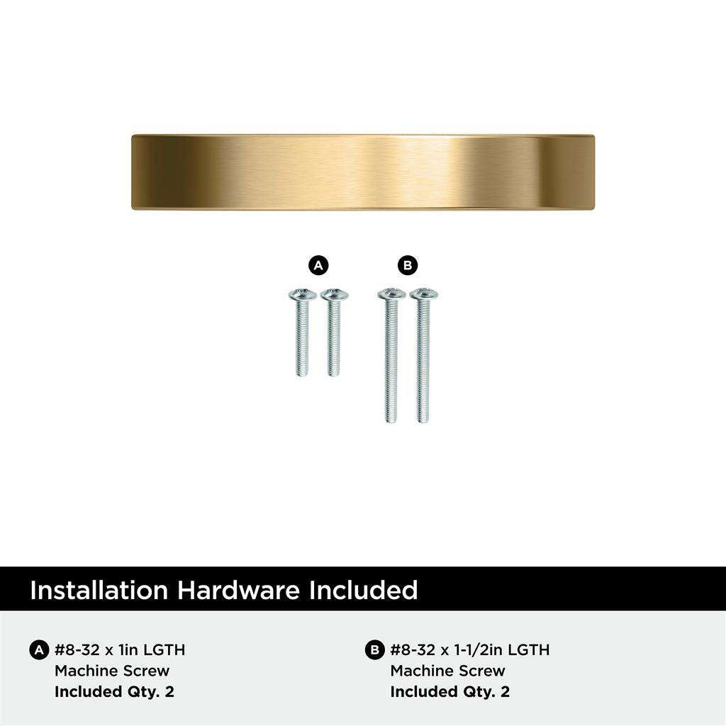 AMEROCK Parabolic Arch Handle Pull in Champagne Bronze 3" BP37345CZ Installation Hardware