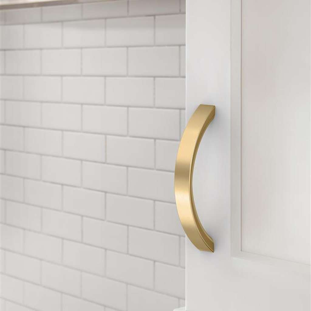 AMEROCK Parabolic Arch Handle Pull in Champagne Bronze 96mm BP37346CZ Mounted