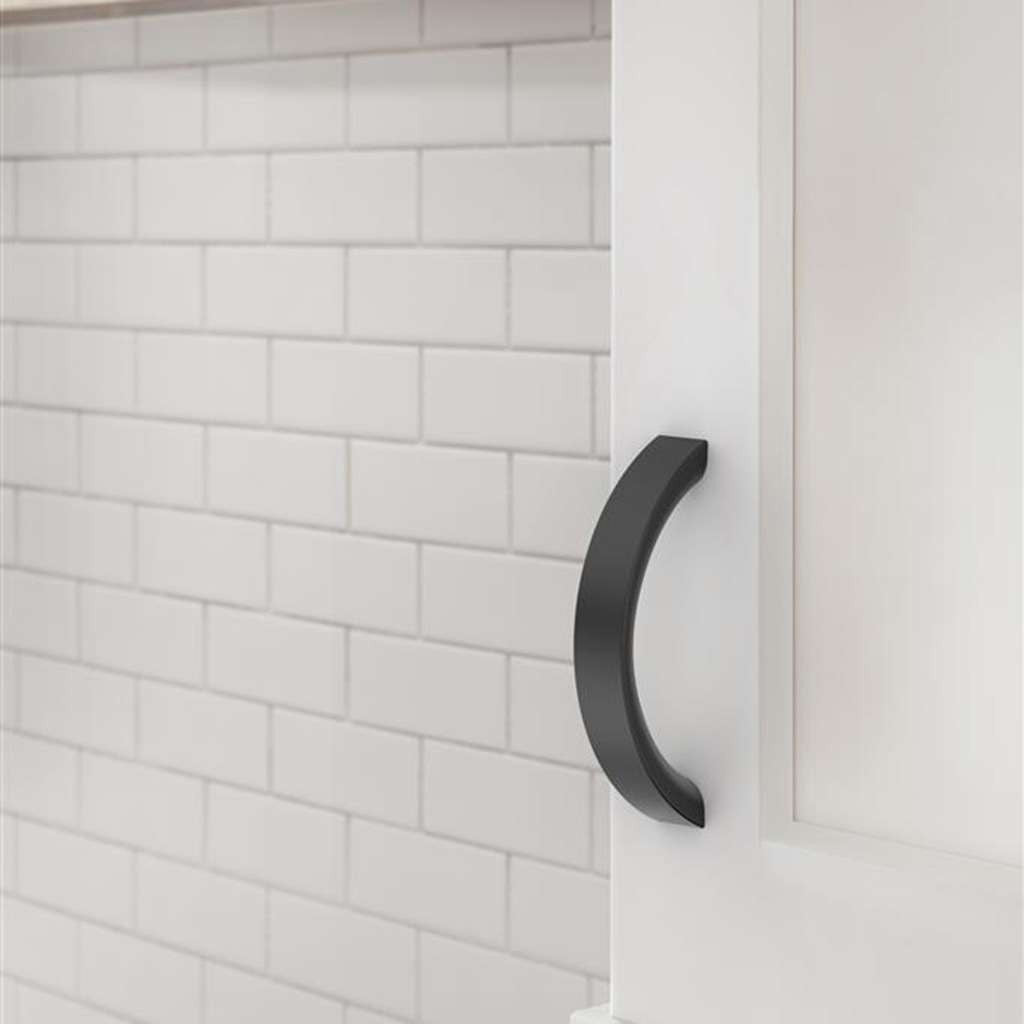 AMEROCK Parabolic Arch Handle Pull in Matte Black 3" BP37345MB Mounted