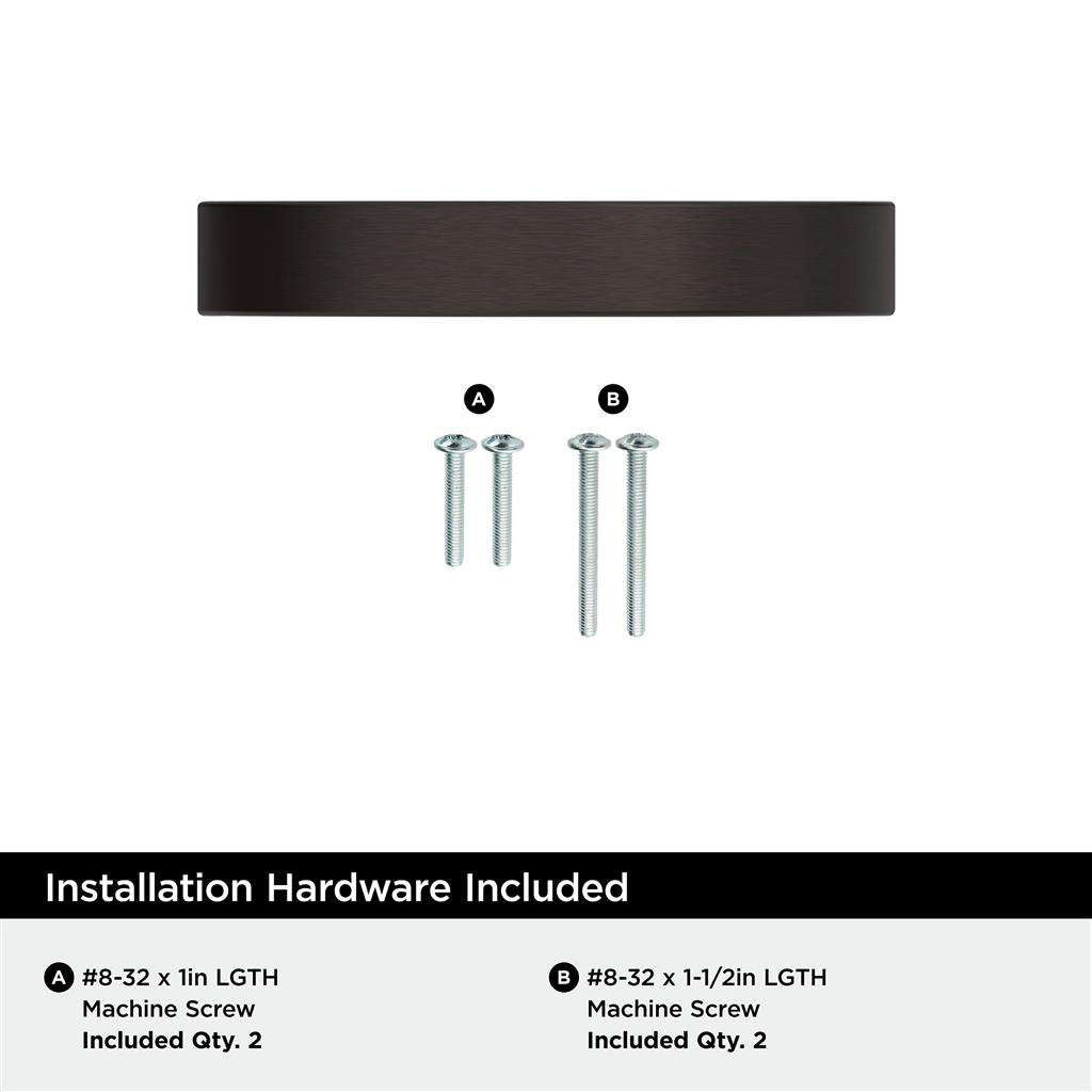 AMEROCK Parabolic Arch Handle Pull in Oil Rubbed Bronze 3" BP37345ORB Installation Hardware