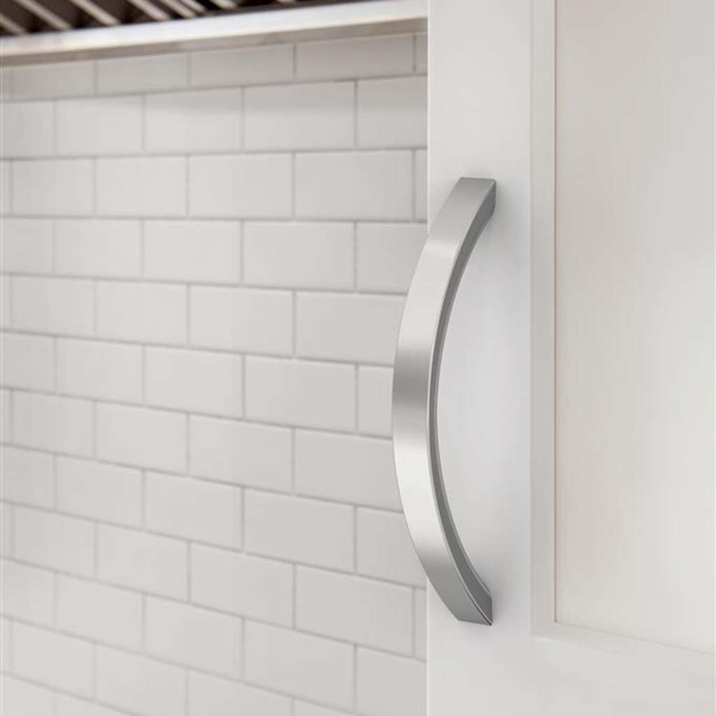 AMEROCK Parabolic Arch Handle Pull in Polished Chrome 128mm BP3734726 Mounted