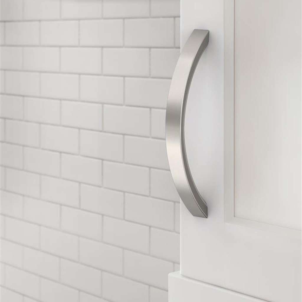 AMEROCK Parabolic Arch Handle Pull in Satin Nickel 128mm BP37347G10 Mounted