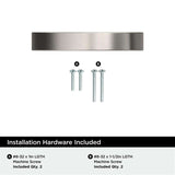AMEROCK Parabolic Arch Handle Pull in Satin Nickel 3" BP37345G10 Installation Hardware