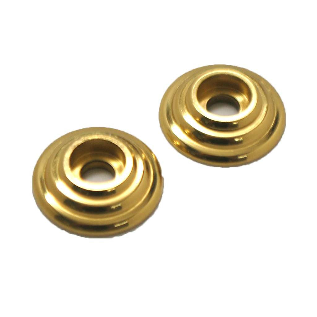 AMEROCK Ridge Base Backplate for Wire Pulls in Polished Brass BP34007-PB