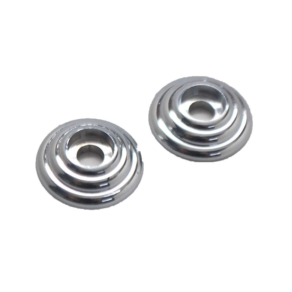 AMEROCK Ridge Base Backplate for Wire Pulls in Polished Chrome BP34007-CH