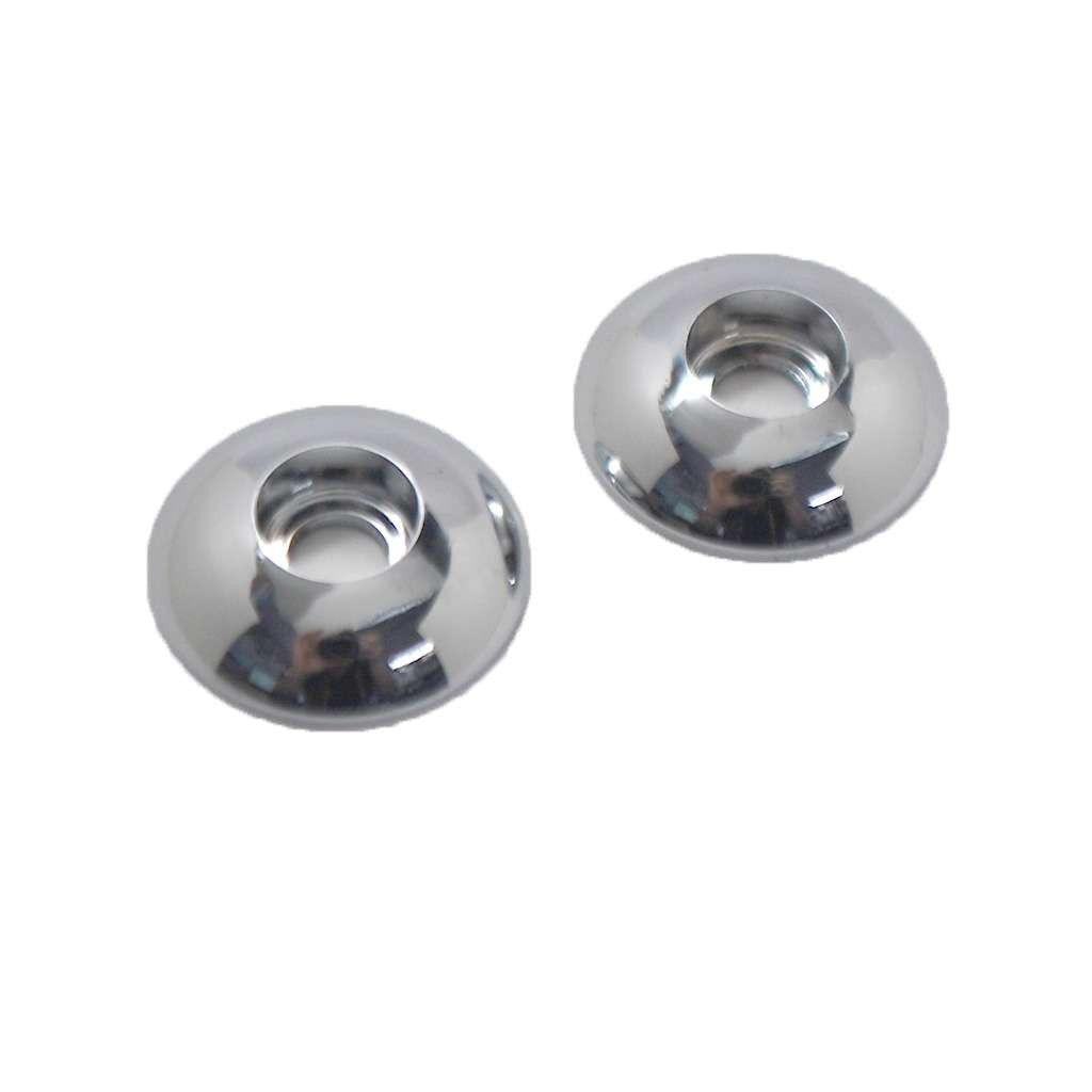 AMEROCK Round Base Backplate for Wire Pulls in Polished Chrome BP34006-CH