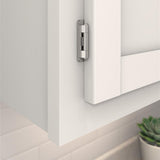 AMEROCK Self Closing 3/8" Inset Partial Wrap Cabinet Hinge (pair) in Polished Chrome BPR756526 Mounted