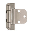 AMEROCK Self Closing 3/8" Inset Partial Wrap Cabinet Hinge (pair) in Satin Nickel BPR7565G10