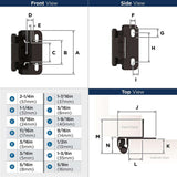 AMEROCK Self Closing Partial Wrap 1/2" Overlay Cabinet Hinge (pair) in Oil Rubbed Bronze BPR7550ORB Specs