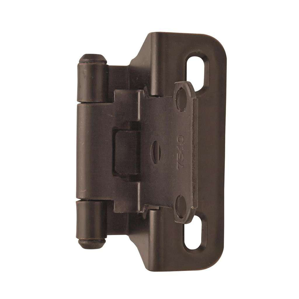 AMEROCK Self Closing Partial Wrap 1/4" Overlay Cabinet Hinge (pair) in Oil Rubbed Bronze BPR7566ORB Angle