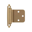 AMEROCK Self Closing Reverse Bevel Variable Overlay Cabinet Hinge (pair) in Champagne Bronze BPR7630CZ Front View
