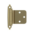 AMEROCK Self Closing Reverse Bevel Variable Overlay Cabinet Hinge (pair) in Golden Champagne BPR7630BBZ Front View
