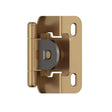 AMEROCK Single Demountable 1/2" Overlay Cabinet Hinge (pair) in Champagne Bronze BPR8719CZ