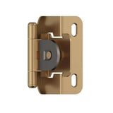 AMEROCK Single Demountable 1/2" Overlay Cabinet Hinge (pair) in Champagne Bronze BPR8719CZ