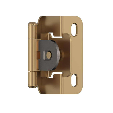 AMEROCK Single Demountable 1/2" Overlay Cabinet Hinge (pair) in Champagne Bronze BPR8719CZ