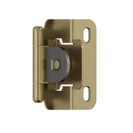 AMEROCK Single Demountable 1/2" Overlay Cabinet Hinge (pair) in Golden Champagne BPR8719BBZ