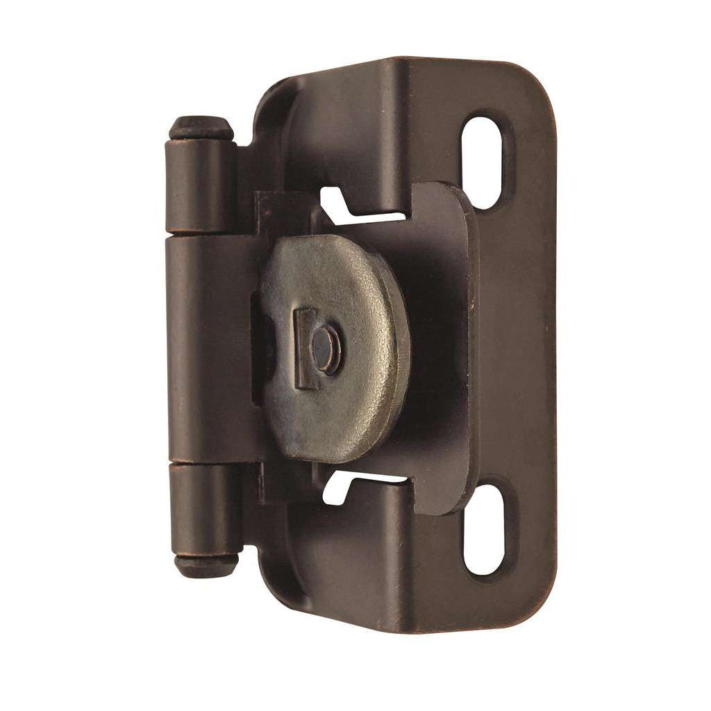 AMEROCK Single Demountable 1/2" Overlay Cabinet Hinge (pair) in Oil Rubbed Bronze BPR8719ORB Angle