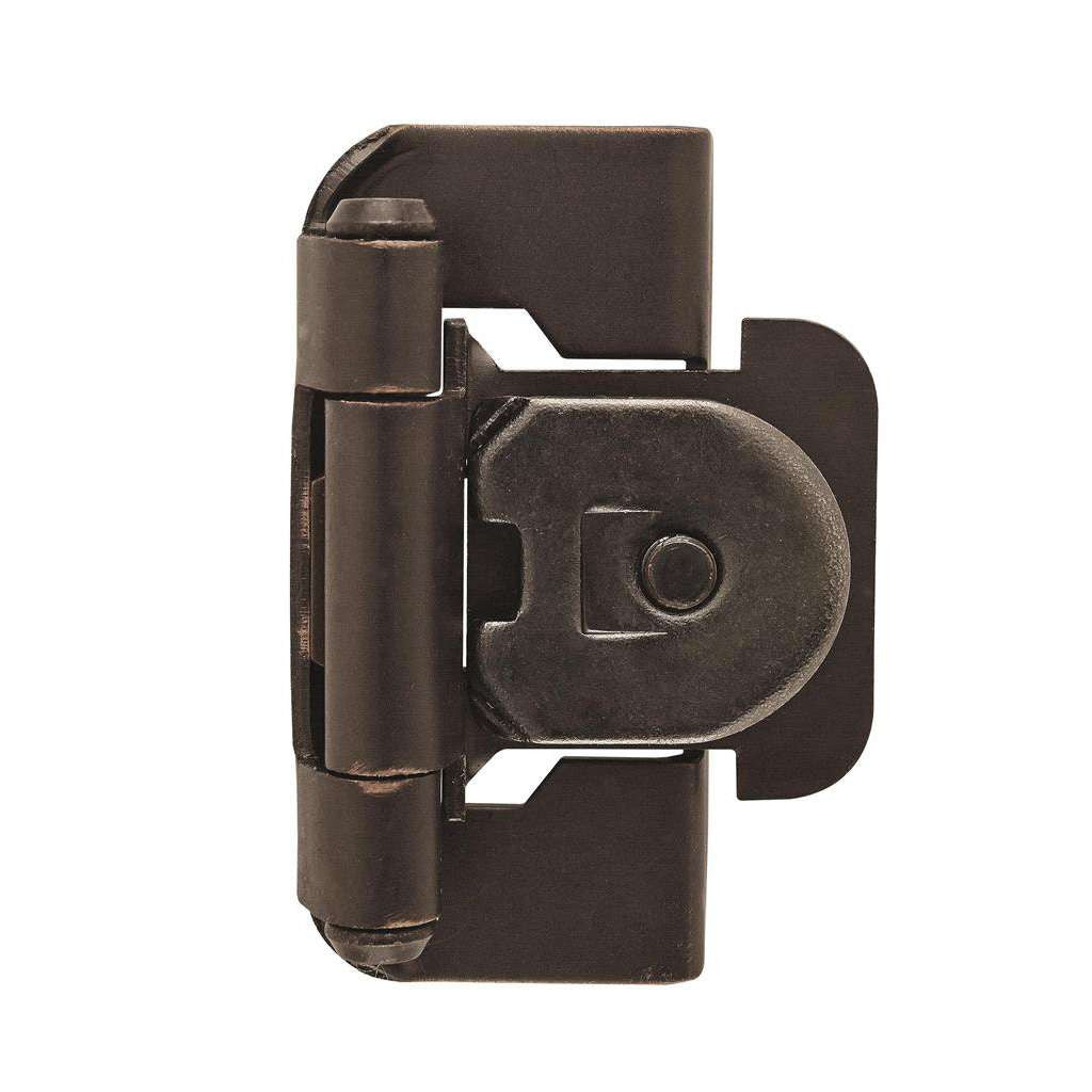 AMEROCK Single Demountable 1/2" Overlay Cabinet Hinge (pair) in Oil Rubbed Bronze BPR8719ORB