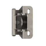 AMEROCK Single Demountable 1/4" Overlay Cabinet Hinge (pair) in Nickel BPR871514