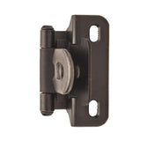 AMEROCK Single Demountable 1/4" Overlay Cabinet Hinge (pair) in Oil Rubbed Bronze BPR8715ORB Angle