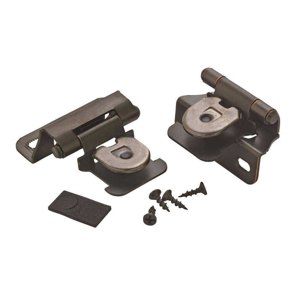 AMEROCK Single Demountable 1/4" Overlay Cabinet Hinge (pair) in Oil Rubbed Bronze BPR8715ORB Pair
