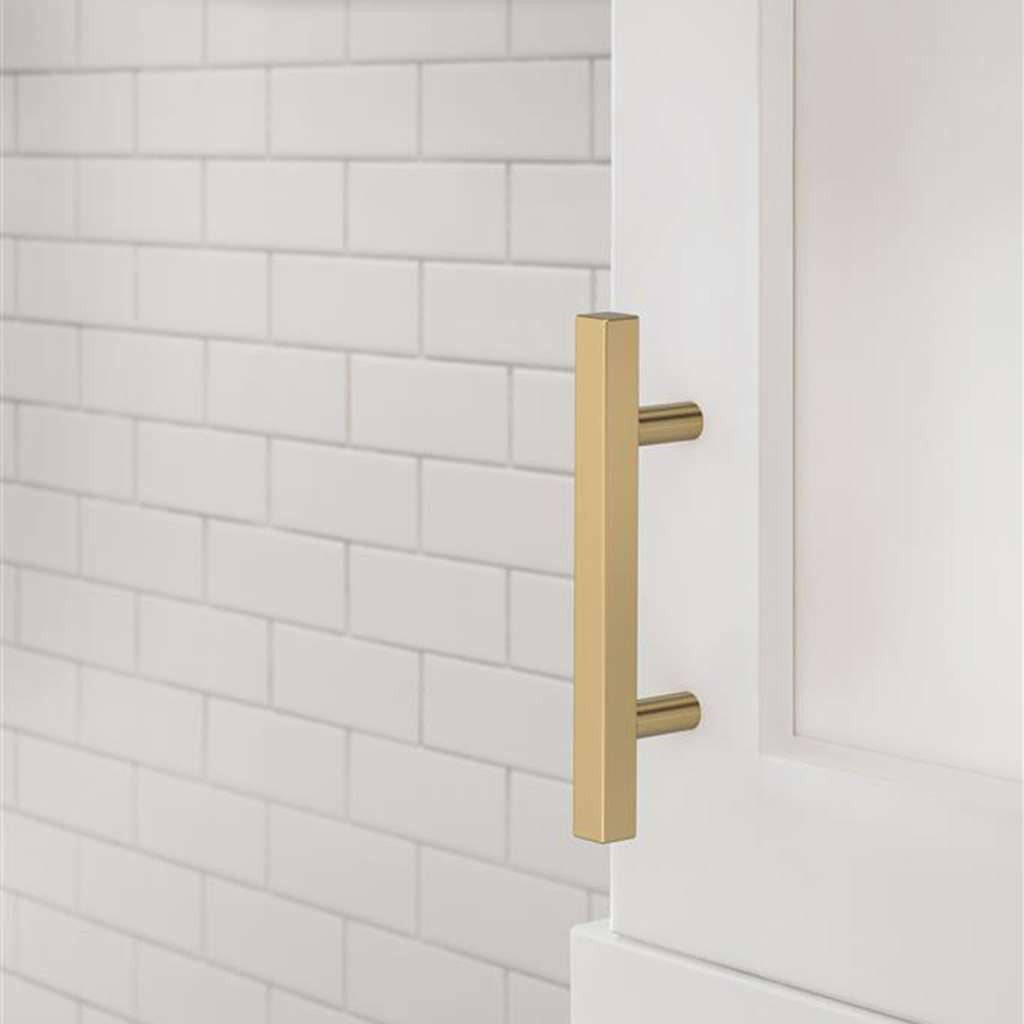 AMEROCK Square Bar Pulls in Champagne Bronze 3" BP37175CZ Mounted