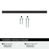 AMEROCK Square Bar Pulls in Matte Black 160mm BP37178MB Installation Hardware
