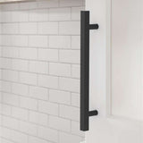 AMEROCK Square Bar Pulls in Matte Black 160mm BP37178MB Mounted