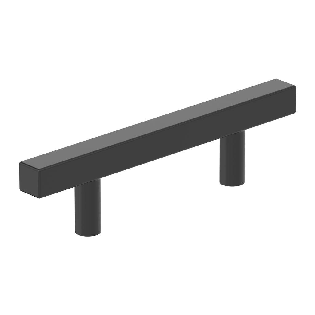 AMEROCK Square Bar Pulls in Matte Black 3" BP37175MB