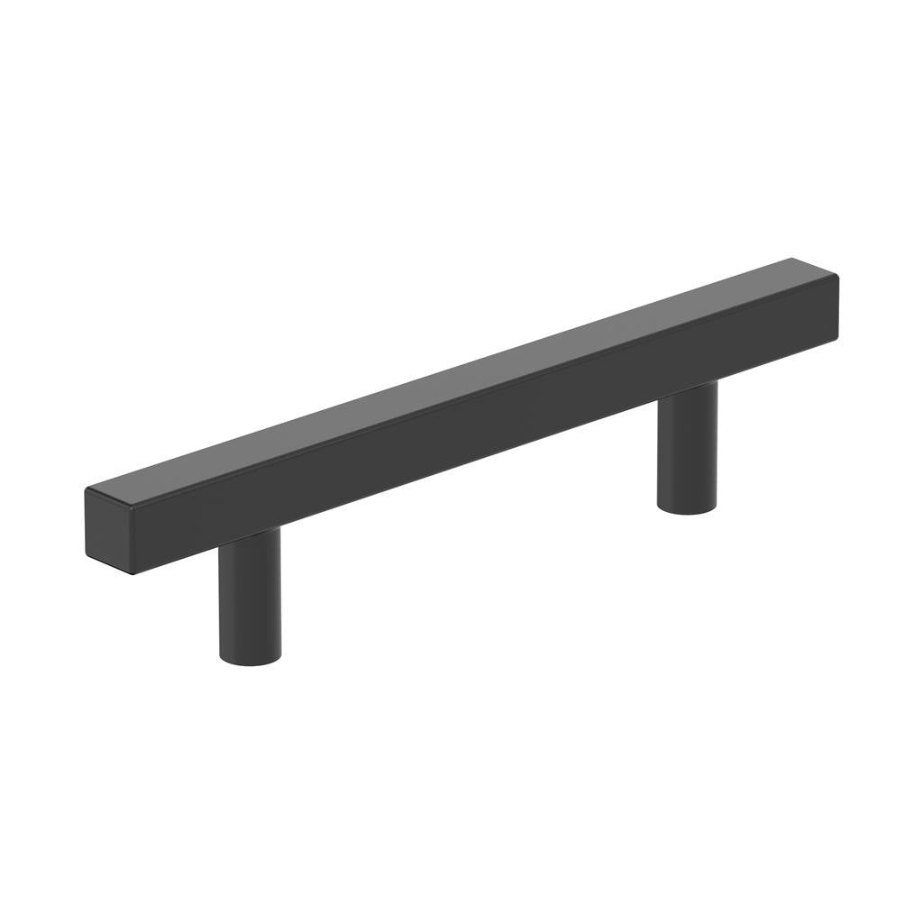 AMEROCK Square Bar Pulls in Matte Black 96mm BP37176MB