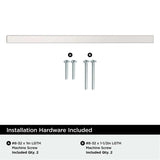 AMEROCK Square Bar Pulls in Polished Chrome 160mm BP3717826 Installation Hardware