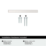 AMEROCK Square Bar Pulls in Polished Chrome 3" BP3717526 Installation Hardware