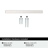 AMEROCK Square Bar Pulls in Polished Chrome 96mm BP3717626 Installation Hardware
