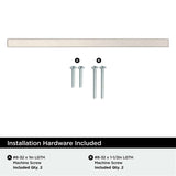 AMEROCK Square Bar Pulls in Satin Nickel 160mm BP37178G10 Installation Hardware