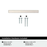 AMEROCK Square Bar Pulls in Satin Nickel 3" BP37175G10 Installation Hardware