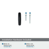AMEROCK St. Vincent 2-1/2" Length Geometric Bar Knob in Black Bronze BP36642BBR Installation Hardware