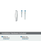 AMEROCK St. Vincent 2-1/2" Length Geometric Bar Knob in Polished Chrome BP3664226 Installation Hardware