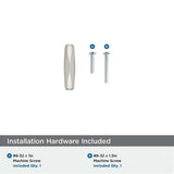 AMEROCK St. Vincent 2-1/2" Length Geometric Bar Knob in Satin Nickel BP36642G10 Installation Hardware
