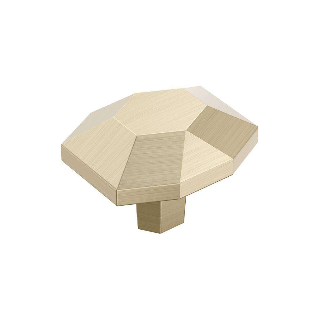 AMEROCK St. Vincent 1-5/8" Length Geometric Cabinet Knob in Golden Champagne BP36641BBZ