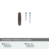 AMEROCK St. Vincent 2-1/2" Length Geometric Bar Knob in Oil Rubbed Bronze BP36642ORB Installation Hardware