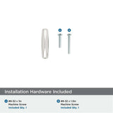 AMEROCK St. Vincent 2-1/2" Length Geometric Bar Knob in Polished Nickel BP36642PN Installation Hardware
