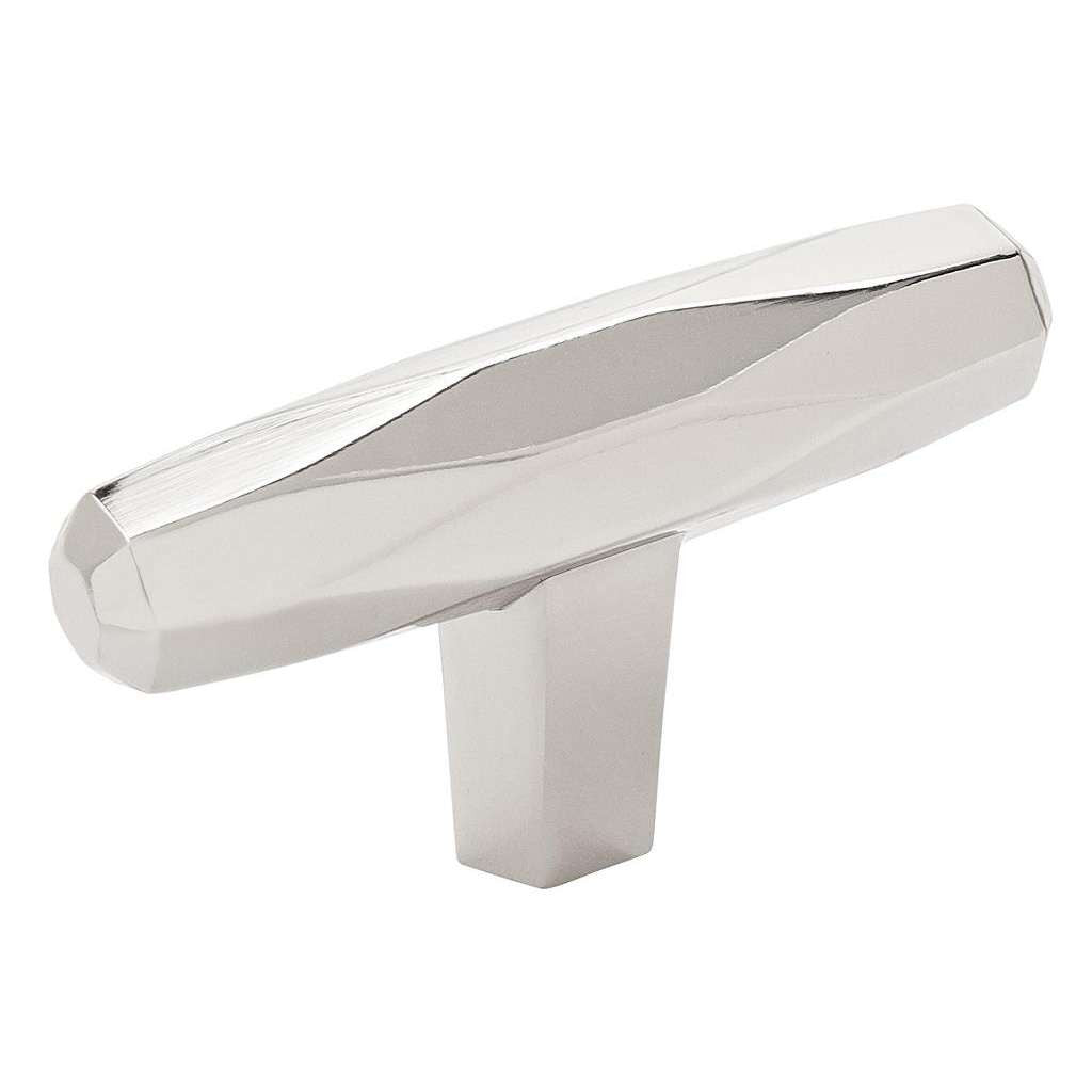 AMEROCK St. Vincent 2-1/2" Length Geometric Bar Knob in Polished Nickel BP36642PN
