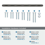 AMEROCK St. Vincent Appliance Pulls in Black Bronze 12" BP55502BBR Installation Hardware