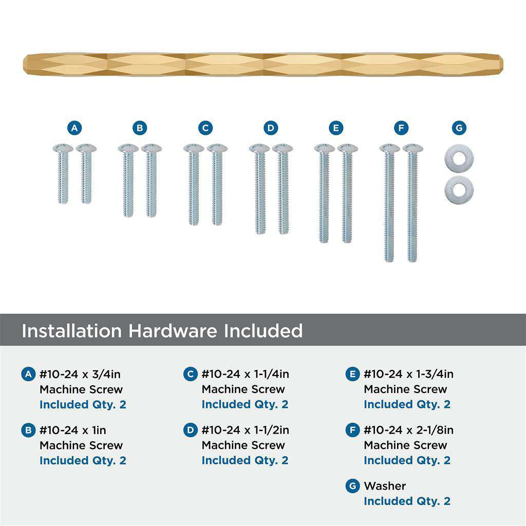 AMEROCK St. Vincent Appliance Pulls in Champagne Bronze 12" BP55502CZ Installation Hardware