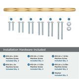 AMEROCK St. Vincent Appliance Pulls in Champagne Bronze 12" BP55502CZ Installation Hardware