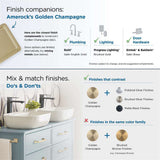 AMEROCK St. Vincent Appliance Pulls in Golden Champagne 12" BP55502BBZ Finish Companions