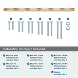 AMEROCK St. Vincent Appliance Pulls in Golden Champagne 12" BP55502BBZ Installation Hardware