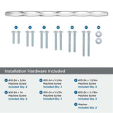 AMEROCK St. Vincent Appliance Pulls in Polished Chrome 12" BP5550226 Installation Hardware