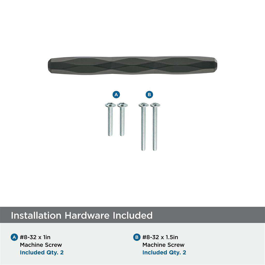 AMEROCK St. Vincent Geometric Bar Pulls in Black Bronze 3" BP36646BBR Installation Hardware